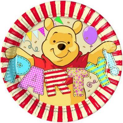 PIATTO 20CM WINNIE ALPHABET 8PZ