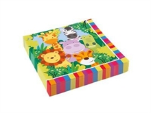 TOVAGLIOLI 33X33 JUNGLE ANIMALS 20PZ