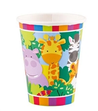 BICCHIERI 266ML JUNGLE ANIMALS 8PZ