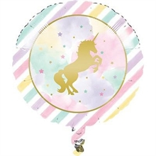 PALLONCINO MYLAR 18INCH 45CM UNICORN SPARKLE