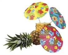 OMBRELLINO APERITIVO 3 COLORI ASSORTITI 6PZ