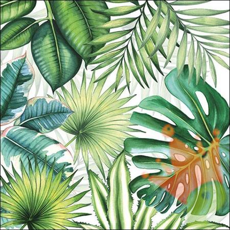 TOVAGLIOLI 33X33 3V TROPICAL LEAVES 20PZ