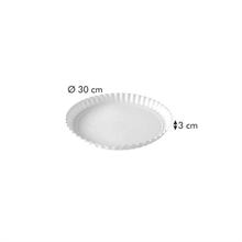 VASSOIO BIANCO D. 30CM DELICIA 3PZ