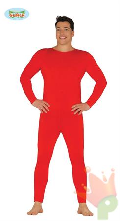 COSTUME TUTA CALZAMAGLIA ROSSA ELASTICIZZATA ADULTO TAGLIA M L