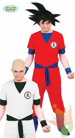 COSTUME GOKU GUERRIERO ADULTO TAGLIA M 48 50