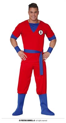 COSTUME GOKU GUERRIERO ADULTO TAGLIA M 48 50