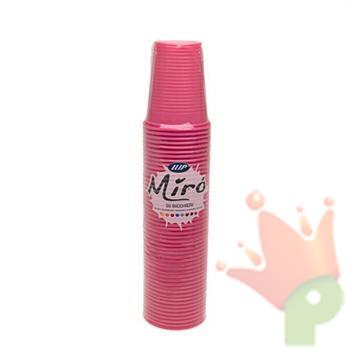 BICCHIERI 200CC FUCSIA MIRO' 50PZ