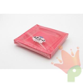 PIATTI PIANI QUADRATI 20,8X20,8CM FUCSIA 20PZ