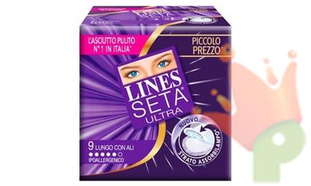 ASSORBENTI LINES SETA ALI ULTRA LUNGO X9