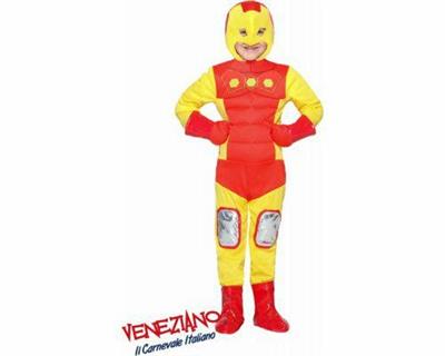 COSTUME SUPEREROE EROE DI FERRO IRON MAN BAMBINO 9-10 ANNI