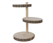 ESPOSITORE LEGNO CORTECCIA 3 RIPIANI