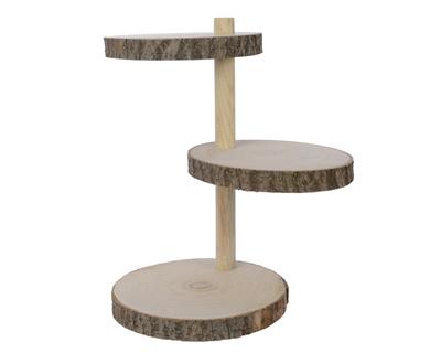 ESPOSITORE LEGNO CORTECCIA 3 RIPIANI