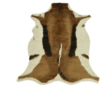 TAPPETO MARRO E BIANCO 90X125