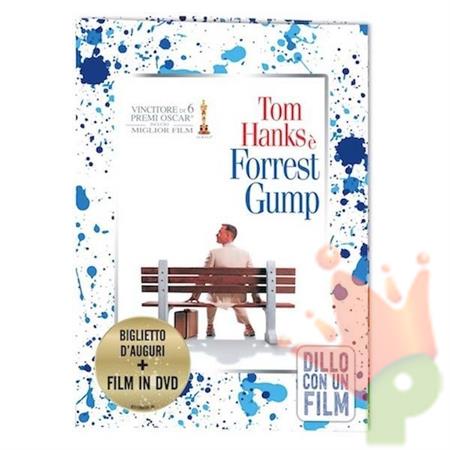BIGLIETTO AUGURI FOREST GUMP + FILM DVD