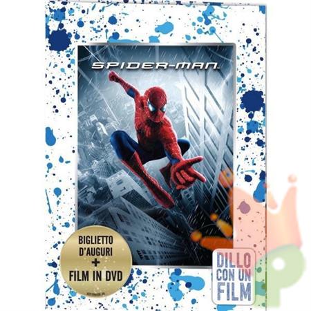 BIGLIETTO AUGURI SPIDERMAN + FILM DVD