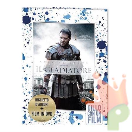 BIGLIETTO AUGURI IL GLADIATORE + FILM DVD