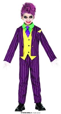 COSTUME CATTIVO PAZZO JOKER BAMBINO 5-6 ANNI
