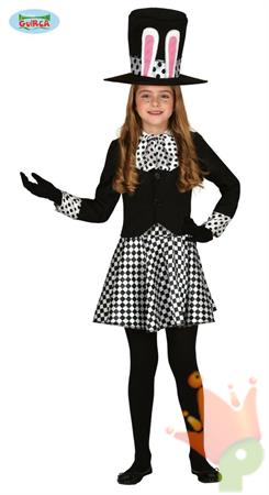 COSTUME CAPPELLAIO MATTO BAMBINA TG. 10-12 ANNI