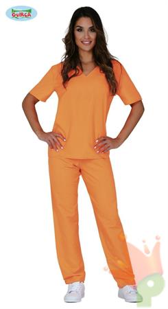 COSTUME PRIGIONIERA ADULTA TAGLIA  M 38 40
