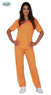 COSTUME PRIGIONIERA ADULTA TAGLIA  M 38 40