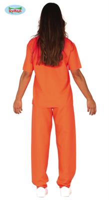 COSTUME PRIGIONIERA ADULTA TAGLIA  M 38 40