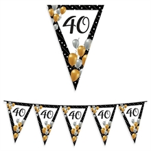 FESTONE BANDIERINE 40 ANNI PRESTIGE 6MT