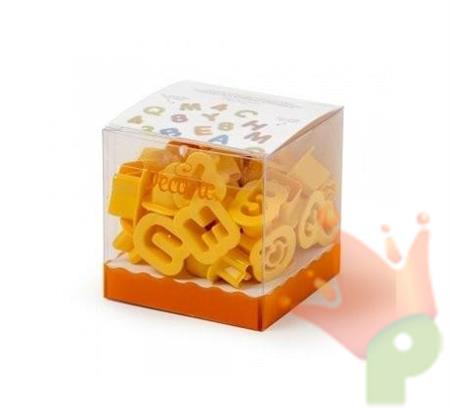 KIT TAGLIAPASTA LETTERE E NUMERI PICCOLI 2XH. 1,6 CM 36 PZ