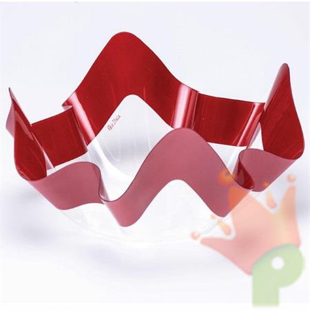 CONTENITORE ROSSO PERLATO IN POLIETILENE 13X7CM