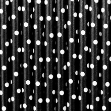 CANNUCCE POIS NERO 19,5CM 10PZ
