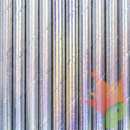 CANNUCCE IRIDESCENTI 19,5CM 10PZ