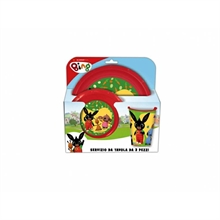 SET BING PIATTO PIANO + PIATTO FONDO + BICCHIERE