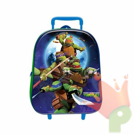 ZAINO TROLLEY ASILO 3D TARTARUGHE NINJA