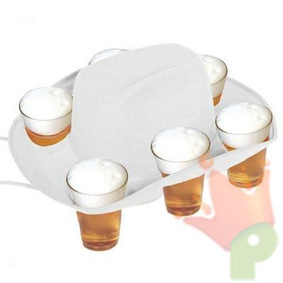 CAPPELLO COWBOY PORTA BIRRA BIANCO