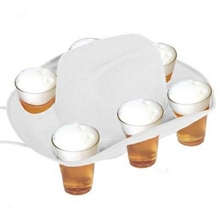 CAPPELLO COWBOY PORTA BIRRA BIANCO