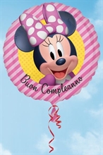 PALLONCINO MYLAR 18INCH MINNIE BUON COMPLEANNO