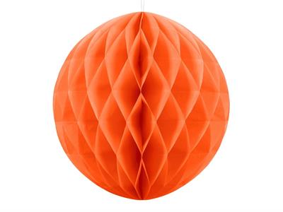 SFERA IN CARTA A NIDO D'APE ARANCIONE 30CM