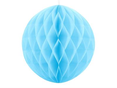 SFERA IN CARTA A NIDO D'APE CELESTE 30CM