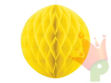 SFERA IN CARTA A NIDO D'APE GIALLO 20CM