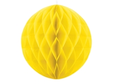 SFERA IN CARTA A NIDO D'APE GIALLO 20CM