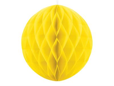 SFERA IN CARTA A NIDO D'APE GIALLO 20CM