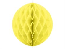 SFERA IN CARTA A NIDO D'APE GIALLO CHIARO 20CM