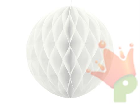 SFERA IN CARTA A NIDO D'APE BIANCO 20CM