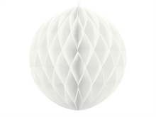 SFERA IN CARTA A NIDO D'APE BIANCO 20CM