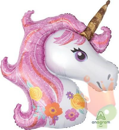PALLONCINO SUPER SHAPE 83X73CM MAGICAL UNICORN