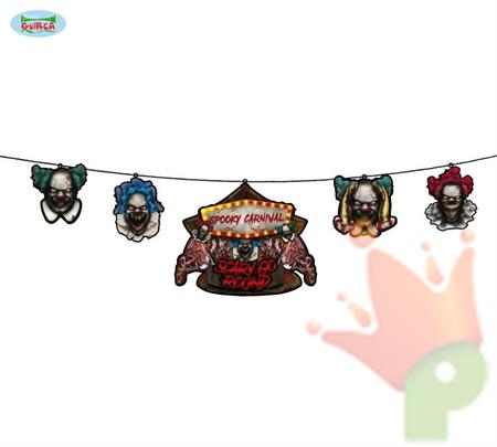 FESTONE GHIRLANDA CLOWN HORROR 2MT