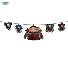 FESTONE GHIRLANDA CLOWN HORROR 2MT