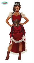 COSTUME STEAMPUNK DONNA ADULTA TAGLIA M 38 40