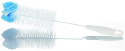 SPAZZOLA LAVABOTTIGLIE CON SPUGNA CLEAN KIT