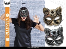MASCHERA GATTO ROBOT STEAMPUNK