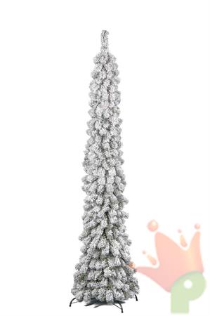 ALBERO DI NATALE INNEVATO SLIM 240 CM ELFO